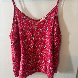 Red Floral Camisole
